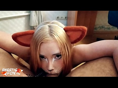 ❤️ Kitsune engole a piça e o esperma na boca ️ Porno vídeo em nós ❌
